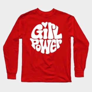 Girl Power ))(( Feminist Woman Female Empowerment Design Long Sleeve T-Shirt